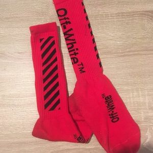 OFF-WHITE knee high socks, good quality